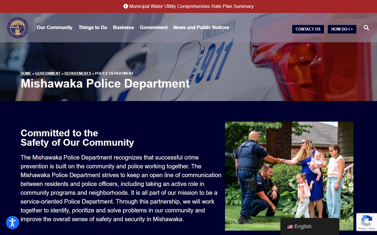 Mishawaka Police Department records and blotter resources in Indiana