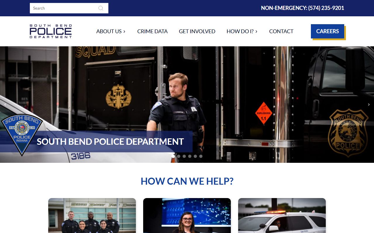 South Bend Police Department Records Bureau police blotter request process