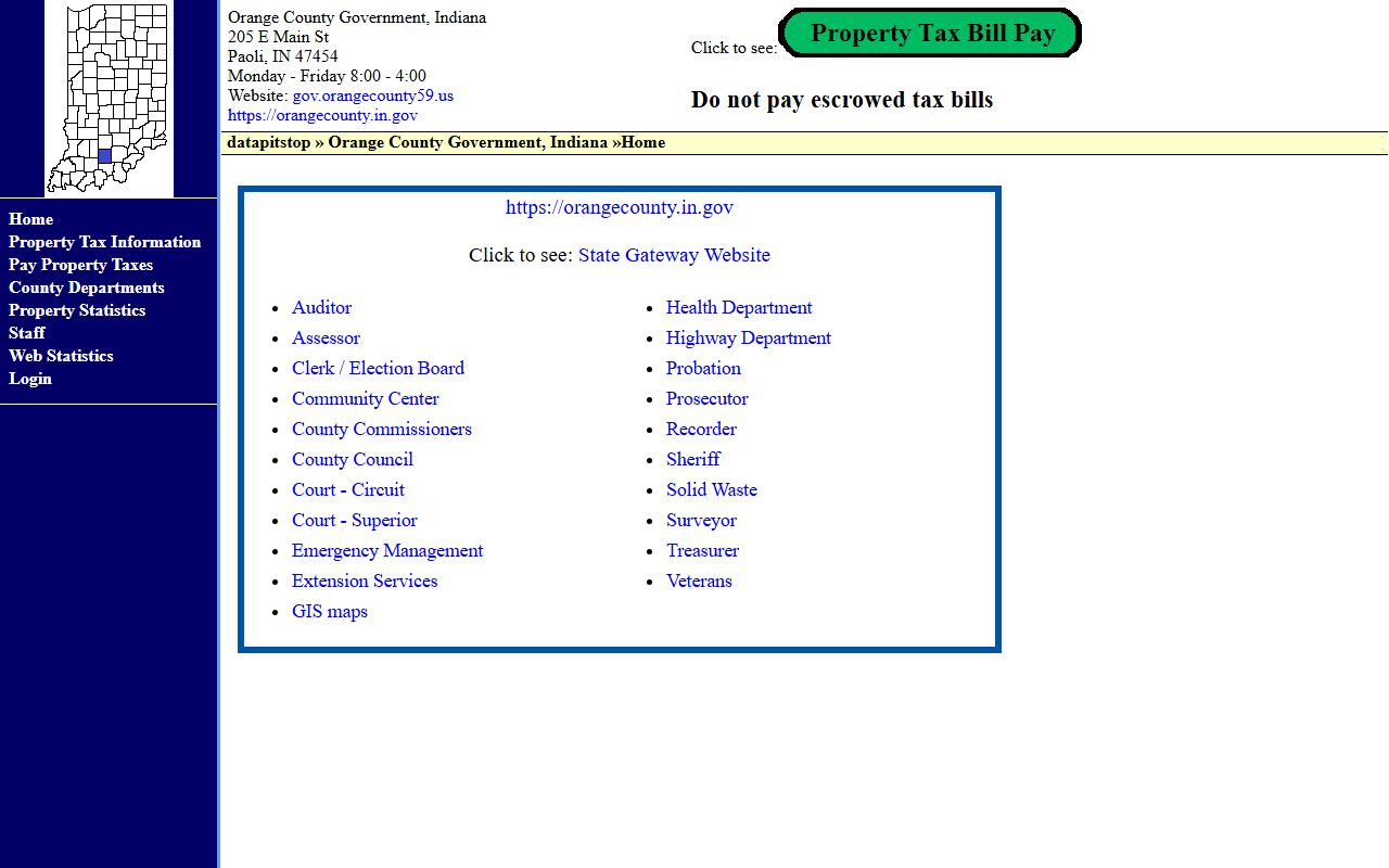 Orange County Indiana court records and blotter information