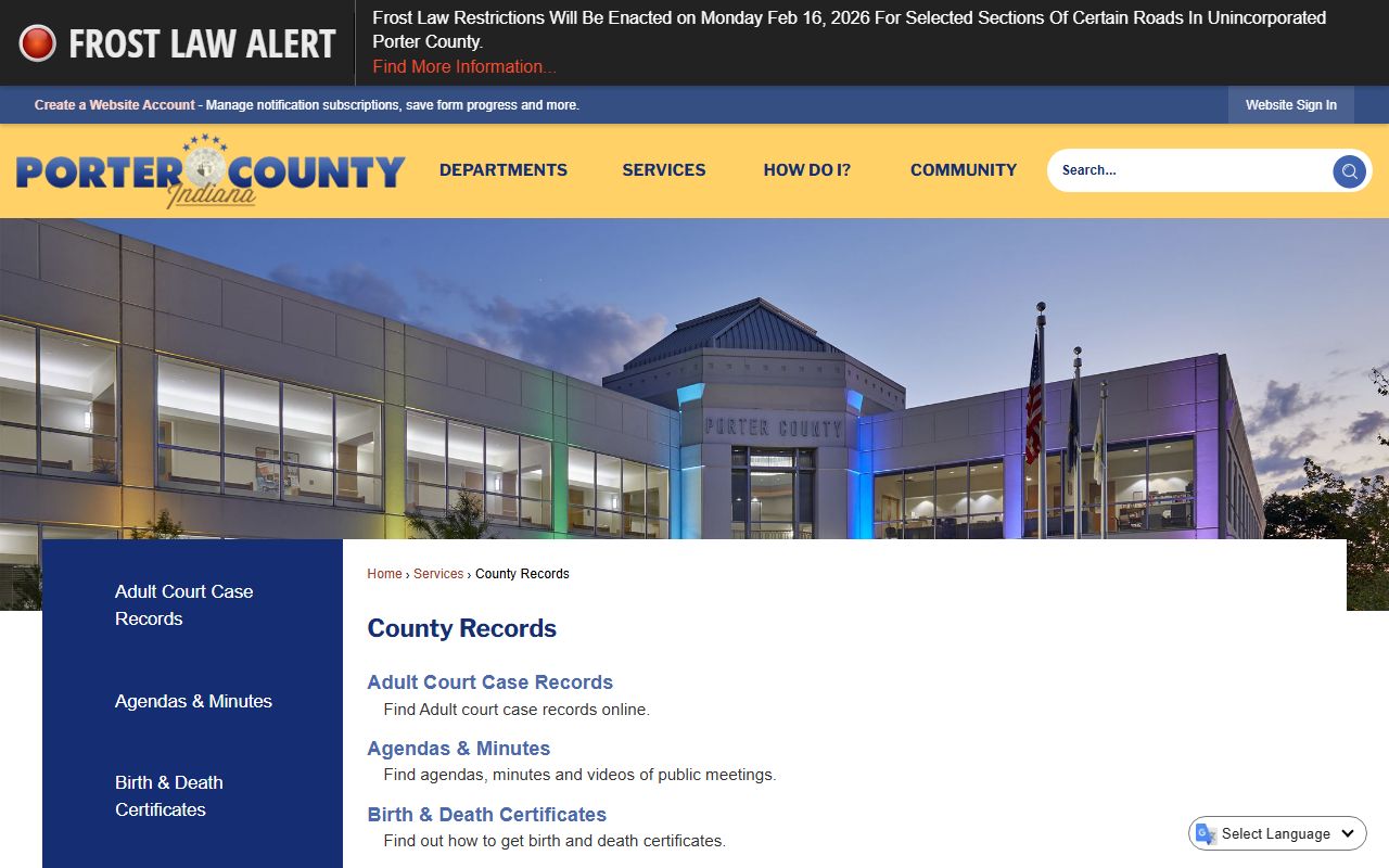 Indiana State Police resources and NIBRS data for Porter County