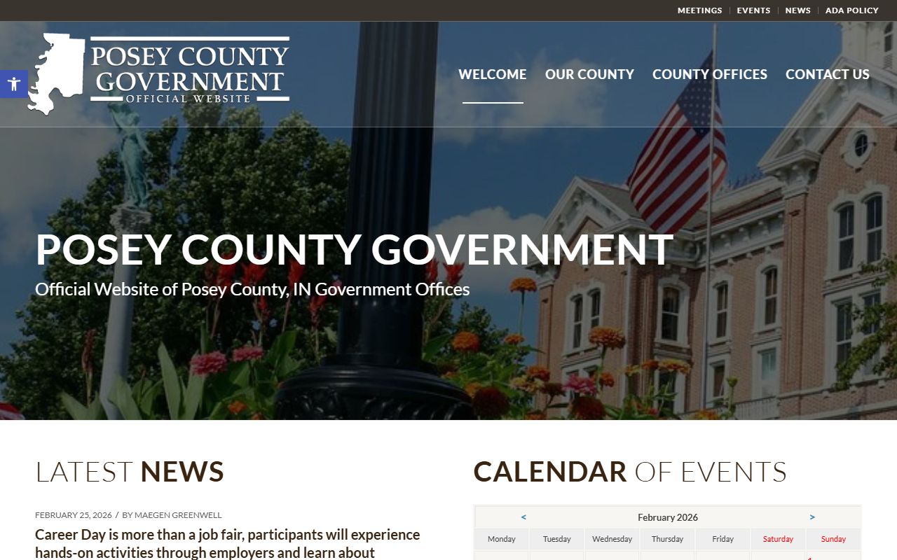 Posey County Indiana court records and blotter data information