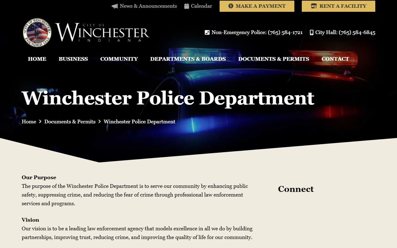 Indiana State Police resources and blotter data for Randolph County