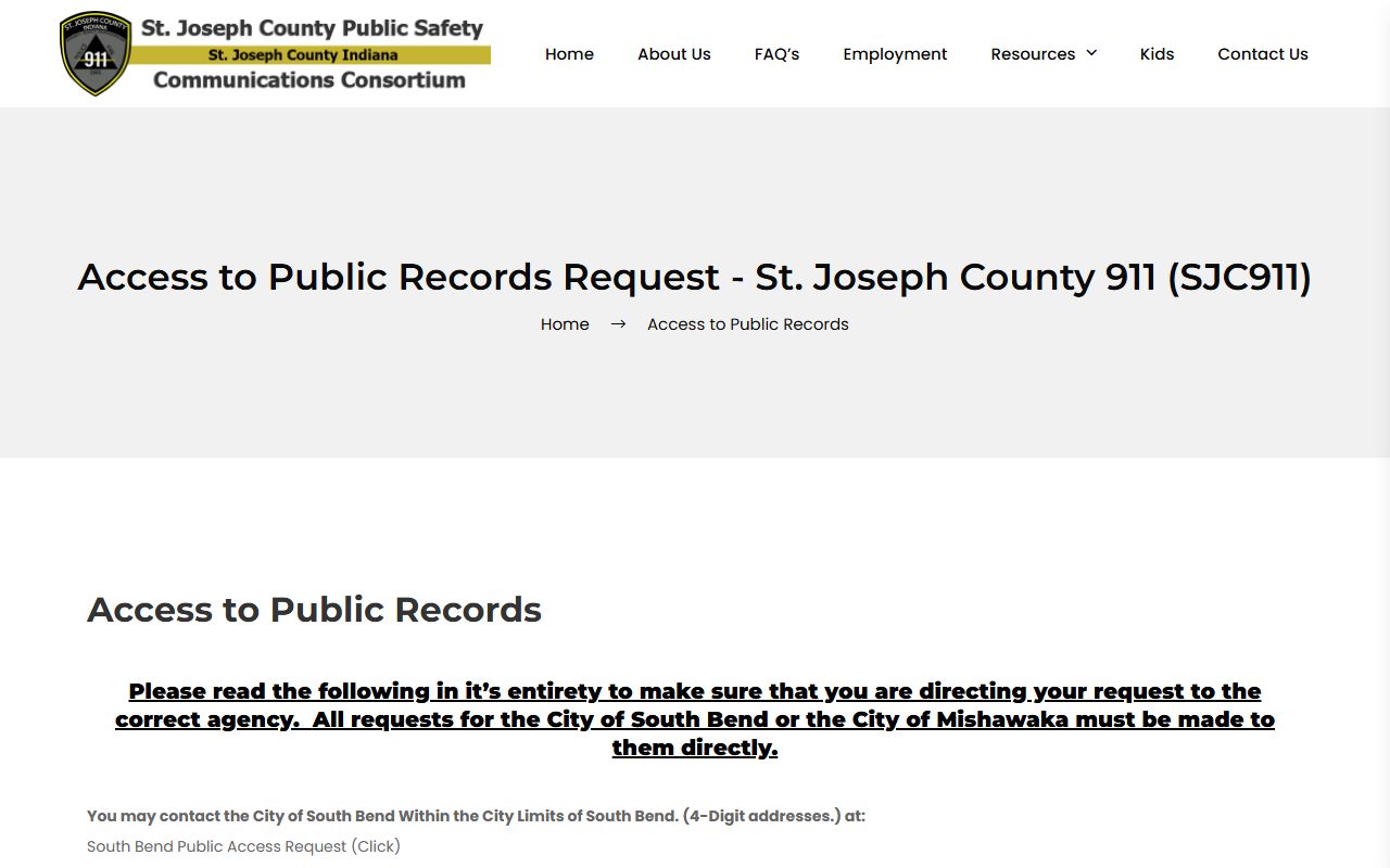 Indiana State Police resources and St. Joseph County blotter data