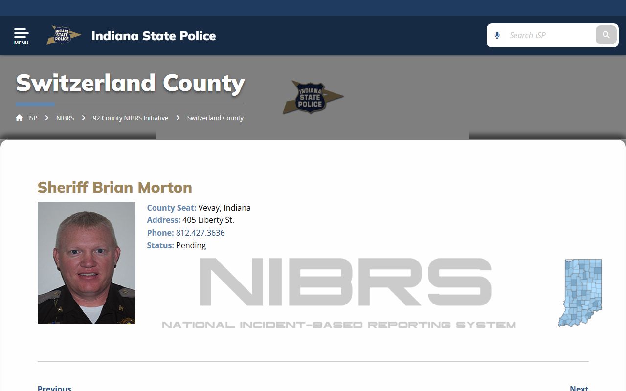 Switzerland County incident records and state law enforcement data