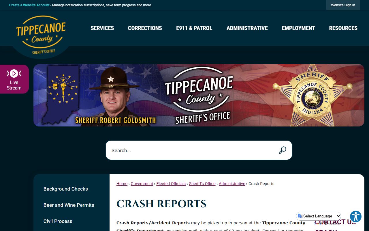 Tippecanoe County incident reports and state law enforcement records