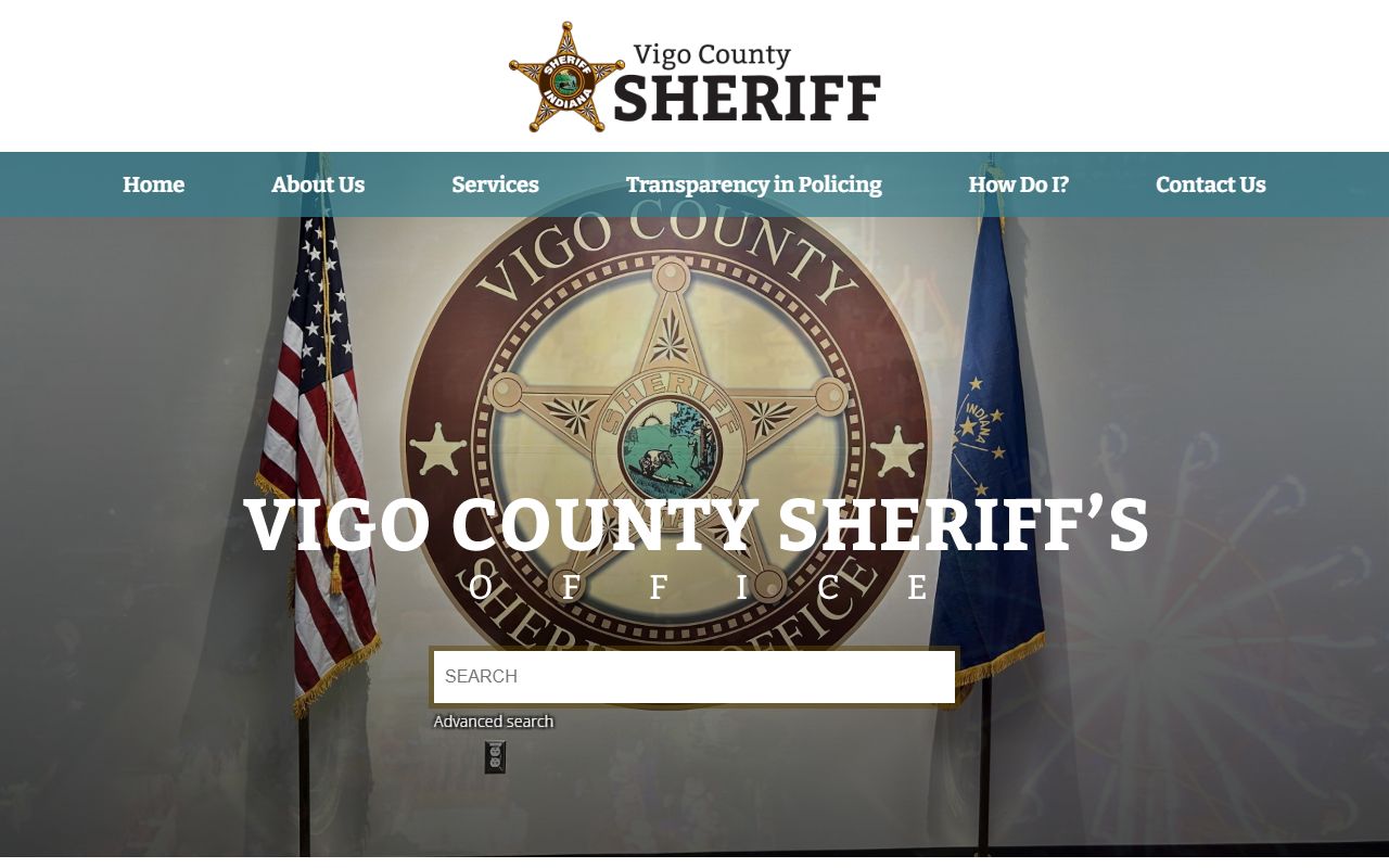 Vigo County Sheriff's Office website for police blotter records
