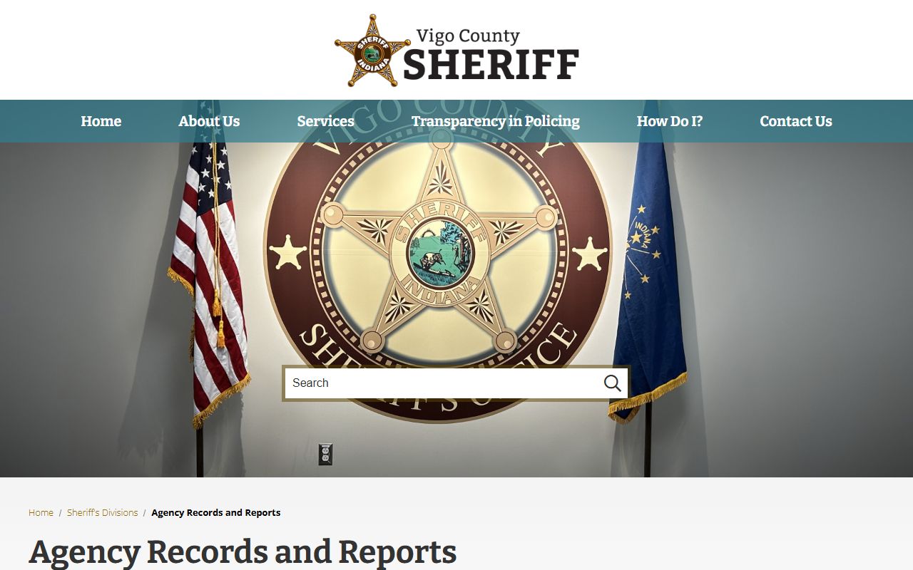 Terre Haute Police Department records unit for Vigo County police blotter