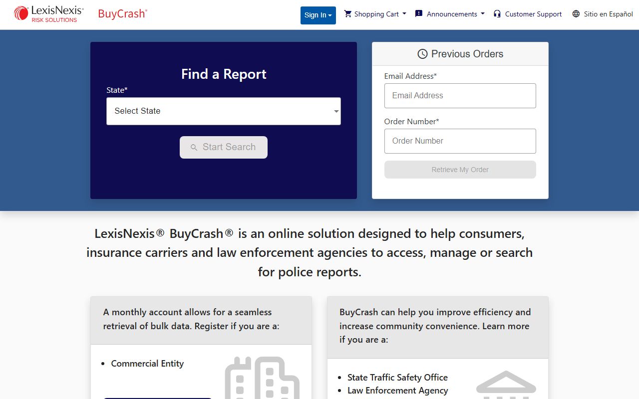 BuyCrash.com Indiana accident reports from police blotter crash records